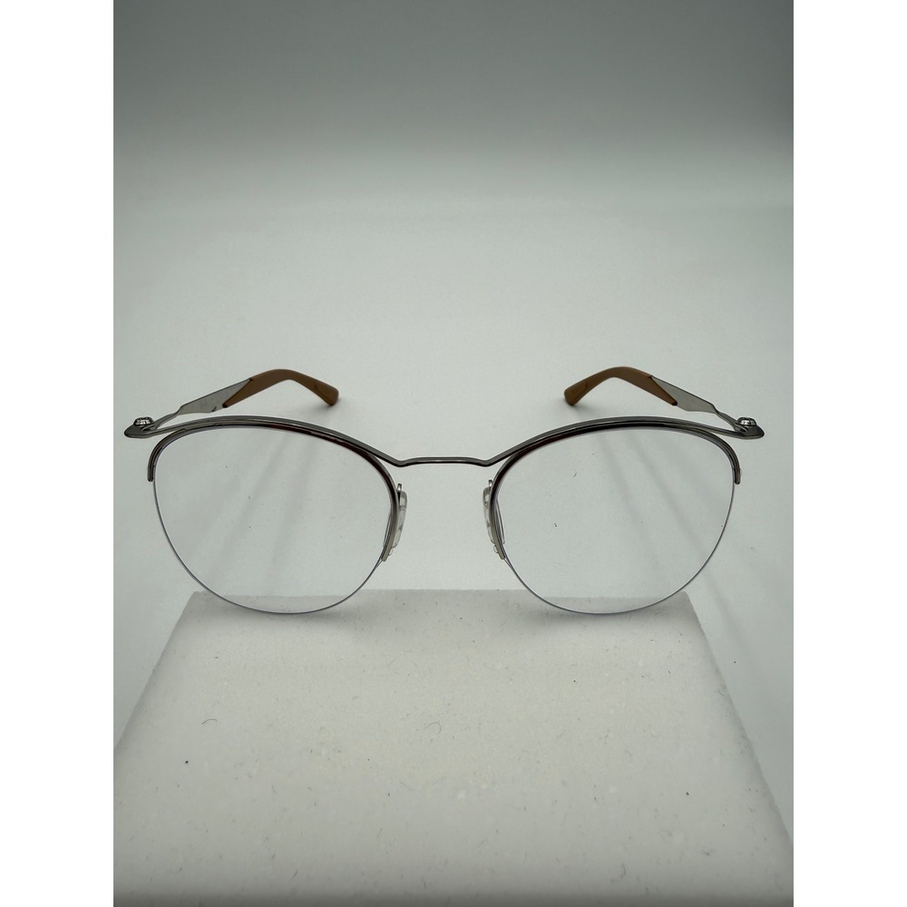 Ray-Ban Eyeglasses Unisex 52-20-140 Silver Brown Excellent RB 7553 3216 Frames